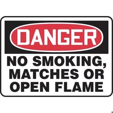 Accuform OSHA DANGER SAFETY SIGN NO SMOKING, MSMK004XP MSMK004XP